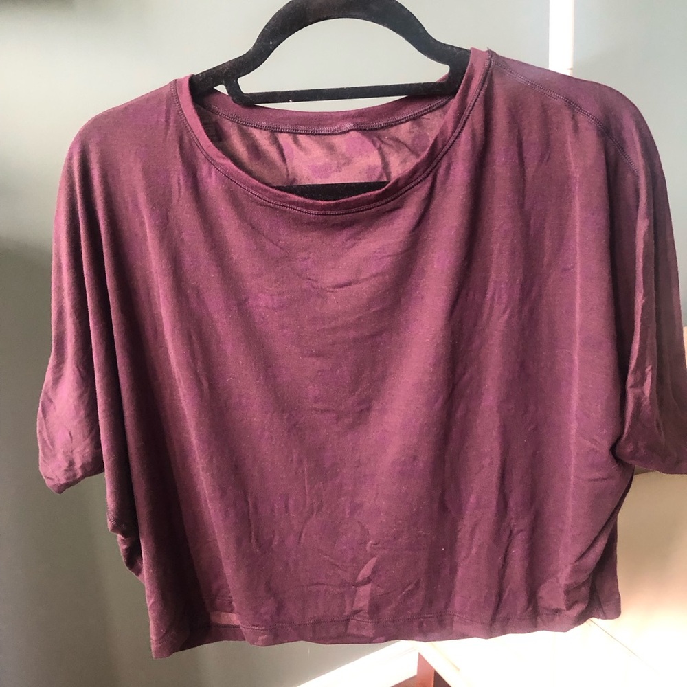 Lululemon Purple bat sleeved top